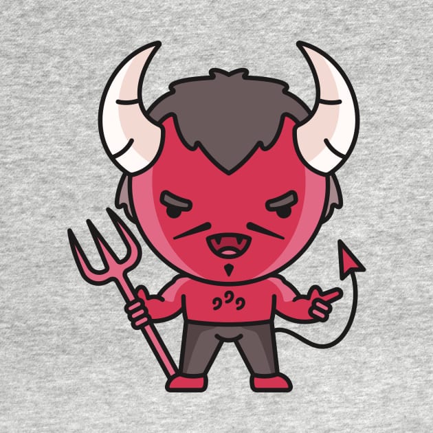 Kawaii Cute Little Devil by SLAG_Creative